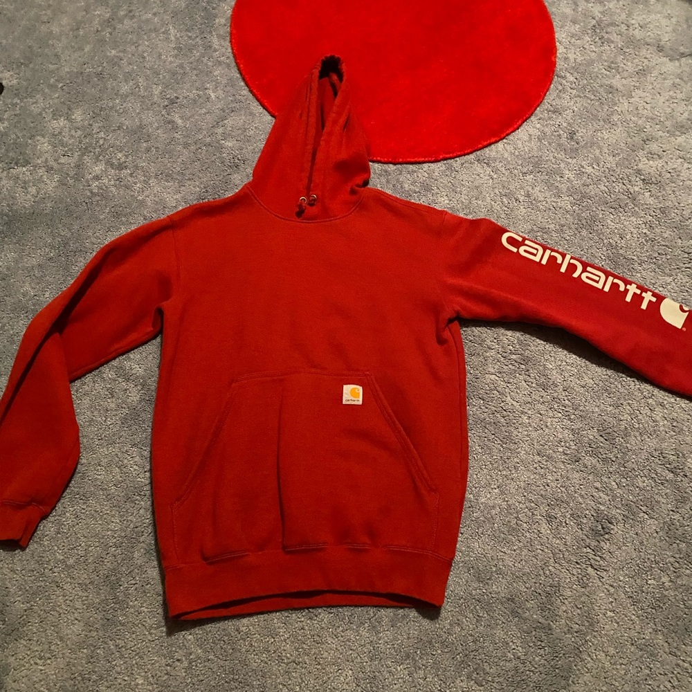 Red Carhartt Sweatshirt (Small)